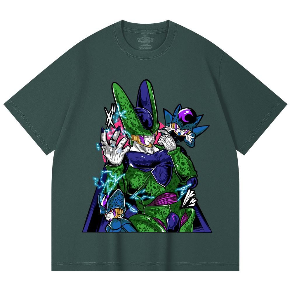 230 Gsm 100% Cotton Dragon Ball V29 Cell Print Unisex Heavy Cotton T Shirt