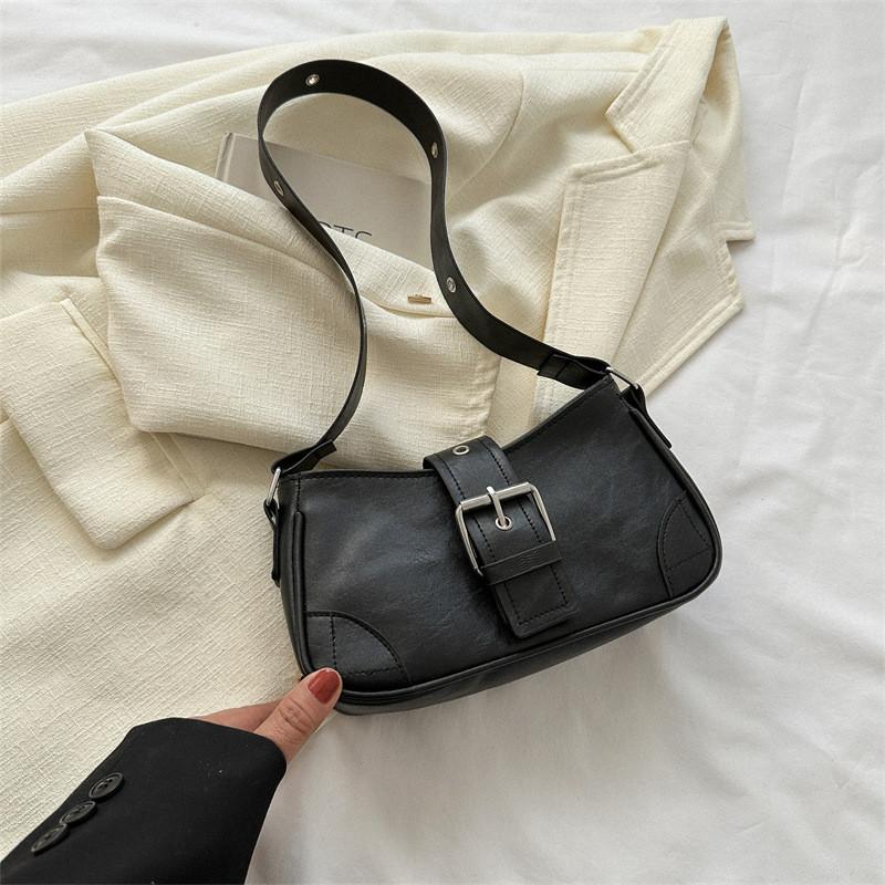 Chic Minimalist Pu Shoulder Bag For Women Trendy Street Style Dumpling Shape