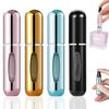 4 Stück Taschenduftspender - Reiseparfümflasche Nachfüllbar 5ml Sprühflasche - Parfüm Reise Nachfüllbar Auslaufsicher