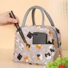Functional Insulated Oxford Lunch Bag Flower Pattern Cooler Lunch Box Bags Thermal Food Picnic Lunch Bags for Women Kids