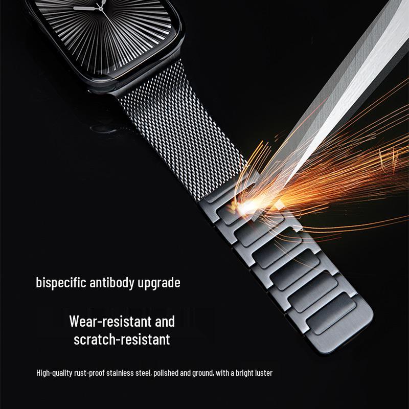 Apple Watch Stainless Steel Magnetic Strap - Compatible with iWatch and Ultra2