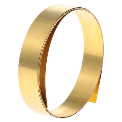 Praktische 1000mm x10mm Messingblechrolle Gelbes Dünnes Messingband Goldfolie Draht Lesezeichen Geprägte Plakette