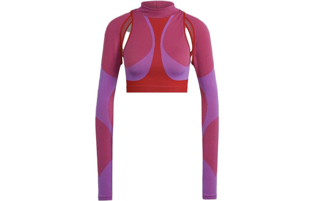 adidas T Shirts Women's Bright Purple Half Turtleneck Moderate Other IB1262