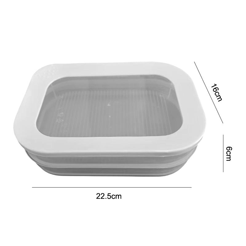 Meat Container For Fridge Stackable Cold Cuts Storage Containers With Clear Lids For Deli Meat Bacon Cheese & Meal Prep+
