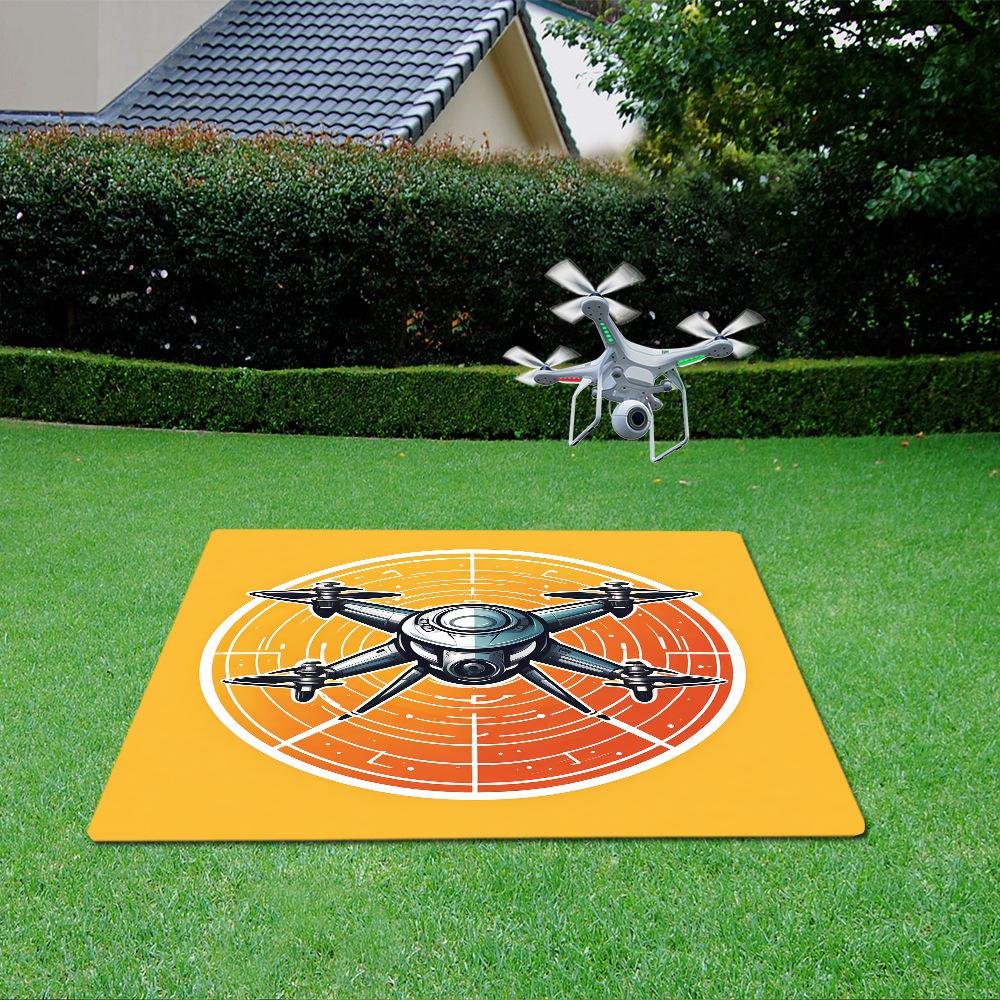 

Lightweight Drone Helipad Landing Pad with Directional Markers Outdoor Racing Flight Performance Carpet Mat Rug Home Decor 40X60CM