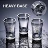 1.2oz Acrylic Shot Glass Bulk Set with Thickened Base Plastic Clear Shot Glasses Cups for Vodka Whiskey Tequila Espresso Liquor