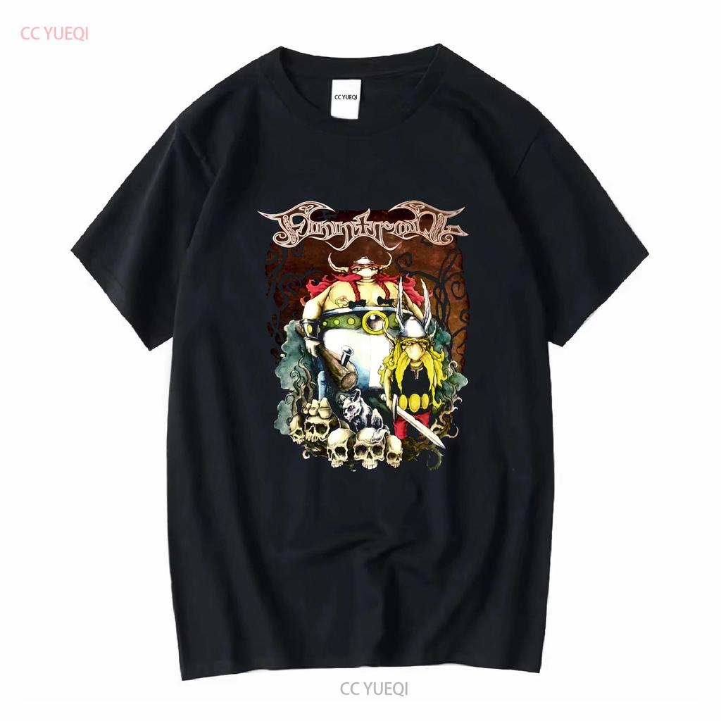 Ny 323239 Finntroll Viva La T-shirt Storlek S 5XL lång- eller kortärmad vintage Tvättad Unisex Bekväm streetwear Stretchig