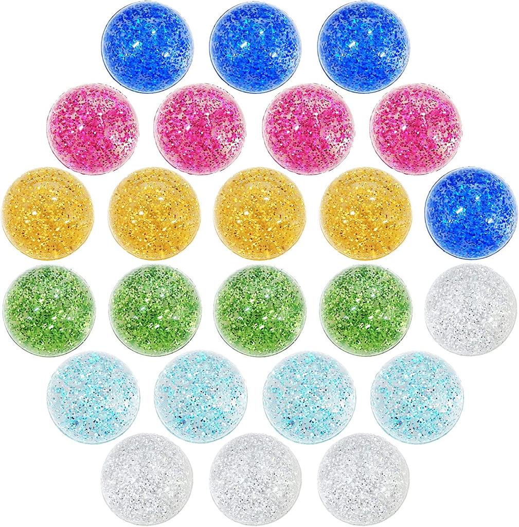 10Pcs Colorful Gold Glitter Elastic Ball Rubber Children'S Pinball Toys Outdoor Toys Sports Games Elastic Juggling Jump Ball