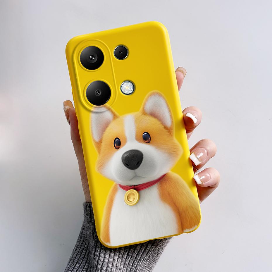 For Xiaomi Poco M6 Pro Case Soft Silicone Cute Cat Panda Shockproof Cover for Poco M6 Pro 4G TPU Coque Funda Shell M6Pro 6.67''