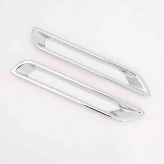 For Toyota Rav4   -  Chrome Rear Tail Fog Light Lamp Cover Trim 2pcs