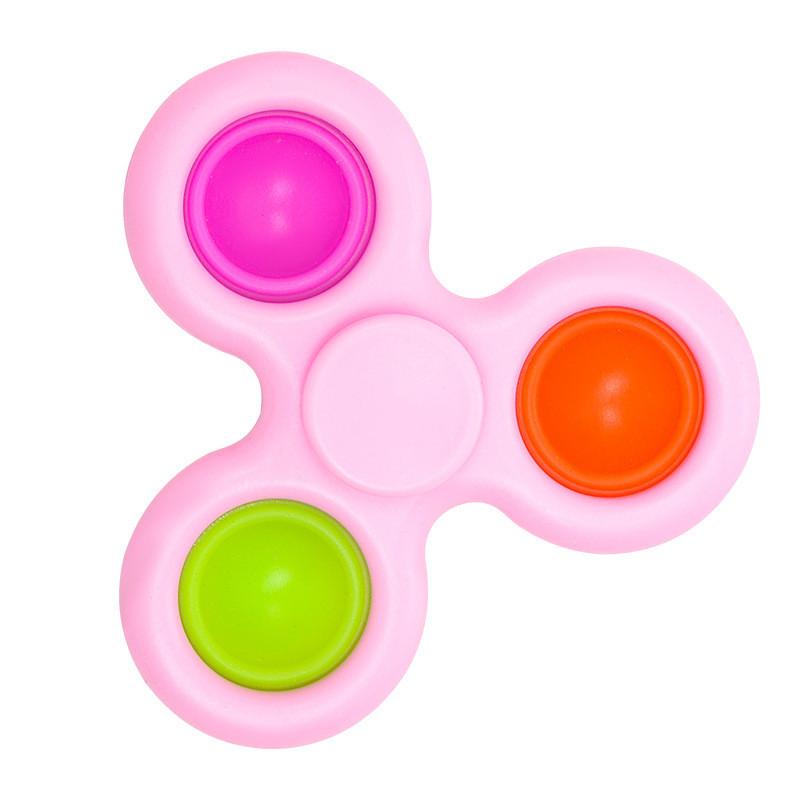 Gyroscope Plastic Toy With Bubble Push And Spin Features For Relaxation Gift