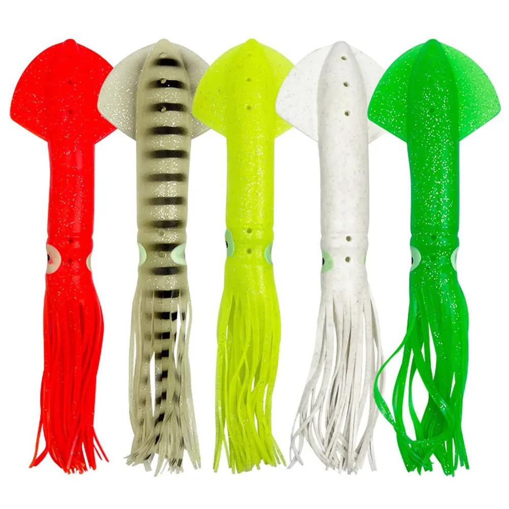 

5Pcs 30cm Fishing Soft Lures Luminous Octopus Sea Fishing Wobbler Fishing Soft Bait Artificial Silicone Squid Bait for Saltwater
