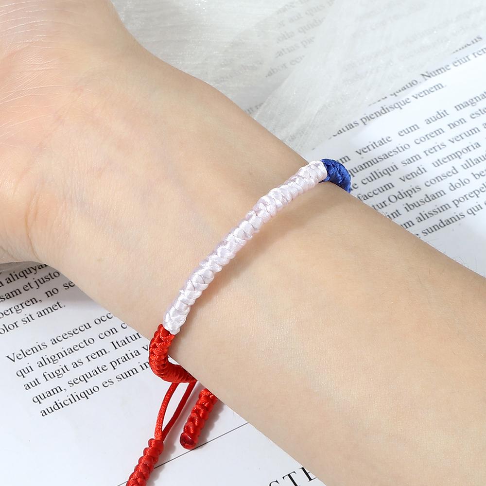 France Chile Netherland Flag String Bracelet Women Coulorful Rope Braided Bangles Men High Quality Bracelets Couple Jewelry Gift