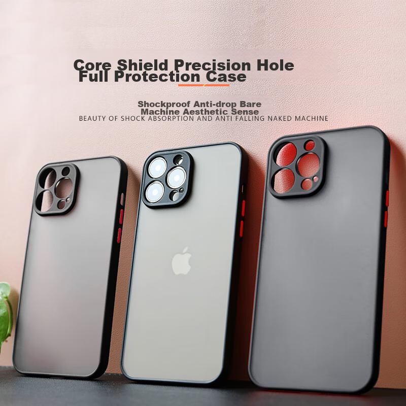 IPhone 13 Case, Apple 13 Protective Cover, Full Protection, Semi-Transparent Frosted Ultra-Thin Shockproof High-End Design for Men And Wome