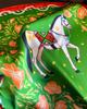 Floral Printed Silk Like Square Scarf For Women Summer Sun Protection