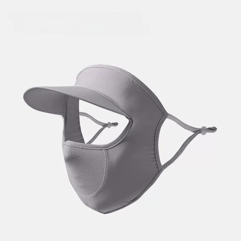 Cycling Mask Breathable Summer Sun Protection Hat Ice Silk Face Mask UV Proof Cooling Coverage for Outdoor Cycling Sports Hats