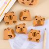10Pcs Kawaii Capybara Eraser Soft School Supplies Clean Mess Free Stationary Office Student Rubber Eraser For Kids Gift