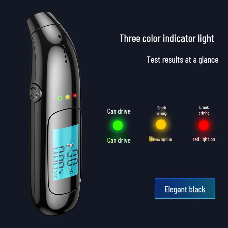 Hochpräziser digitaler Alkoholtester: Tragbarer USB-wiederaufladbarer Alkoholtester zur Selbstprüfung