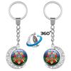 Russian Airborne Troops Rotating Moon Keychain Pendant