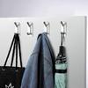 Adhesive Towel Hooks, Stainless Steel, Heavy Duty, 4-Pack