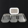 Three-Layer Transparent Food Storage Box for Cooked Meat and Bacon with Lid