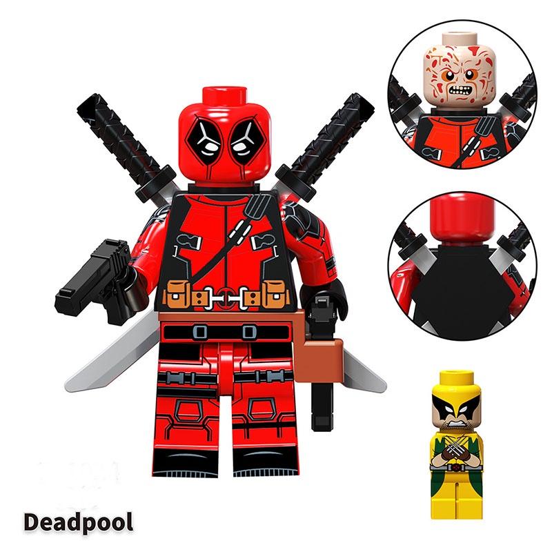 Tv6203 Children's Building Blocks Toy Venom Serum Deadpool Mini Figure Bag Packaging