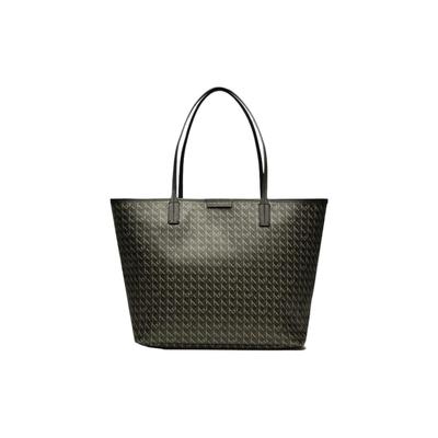 Tory Burch Serie Ever-Ready Iconica Borsa a Tote in Tessuto con Stampa Intrecciata Donna borse tote Nera 145634-001