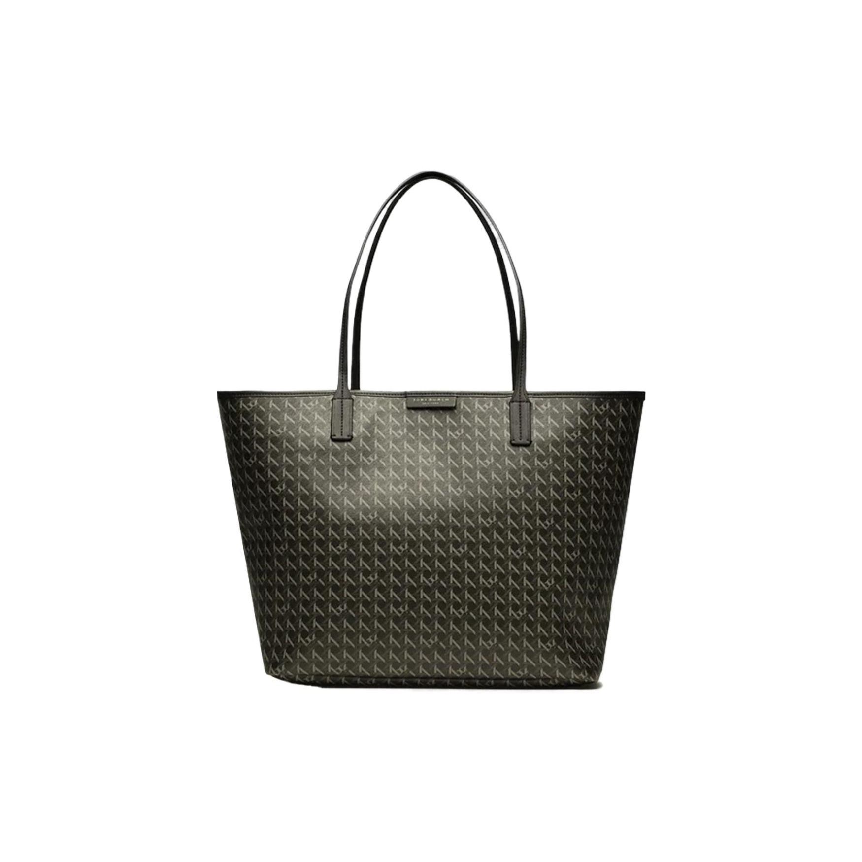Tory Burch Women's Black Ever-Ready Series Iconic Woven Print Fabric Tote Bag Tote Bags 145634-001
