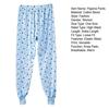 Pajama Pants Elastic High Waist Floral Print Long Trousers Loose