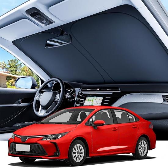 REEVAA 2025 Upgraded Tesla Model 3 Highland Sunshade Windshield [Tailored Fit, 99% Sun Protection] Foldable And Easy-Use Sunshade Accessories With