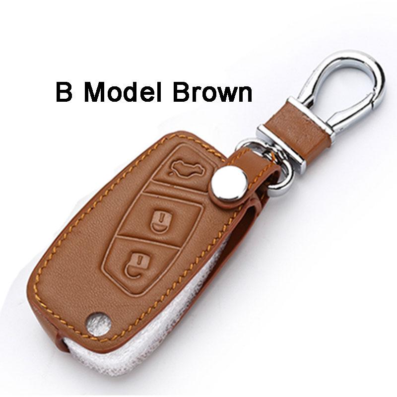 Leather Car Key Case Cover For Fiat Panda Stilo Punto Doblo Grande ducato 500x accessories Ducato palio grande egea freemont