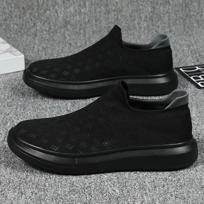 Heißer Verkauf Schwarze Freizeitsneaker Herren Socken Laufschuhe Atmungsaktiv Damen Sportsneaker Outdoor Tennis Herren Slip-On Schuhwerk