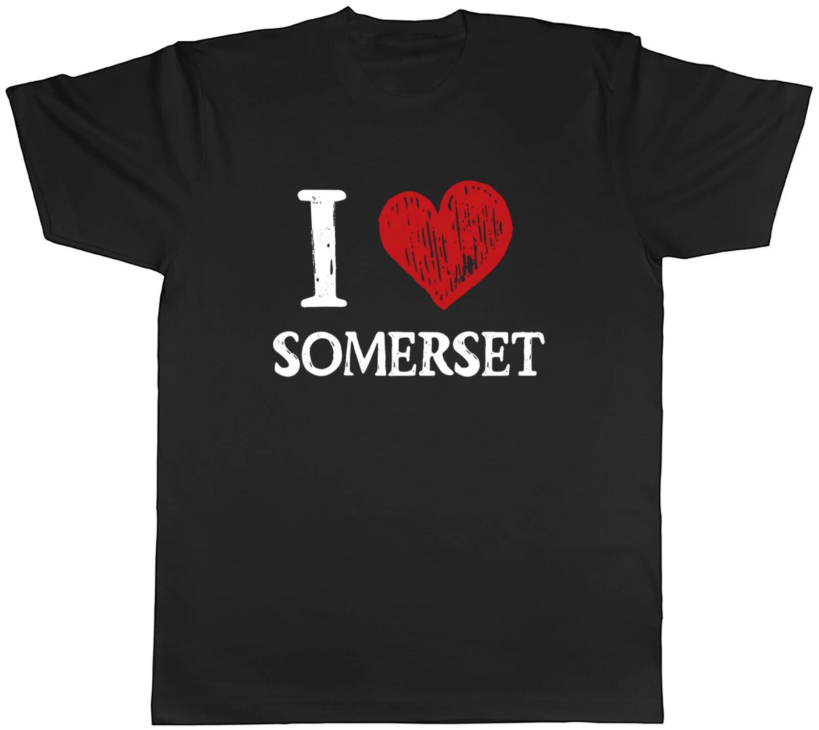 I Love Somerset Mens T-Shirt Heritage County West Country Tee Gift XL