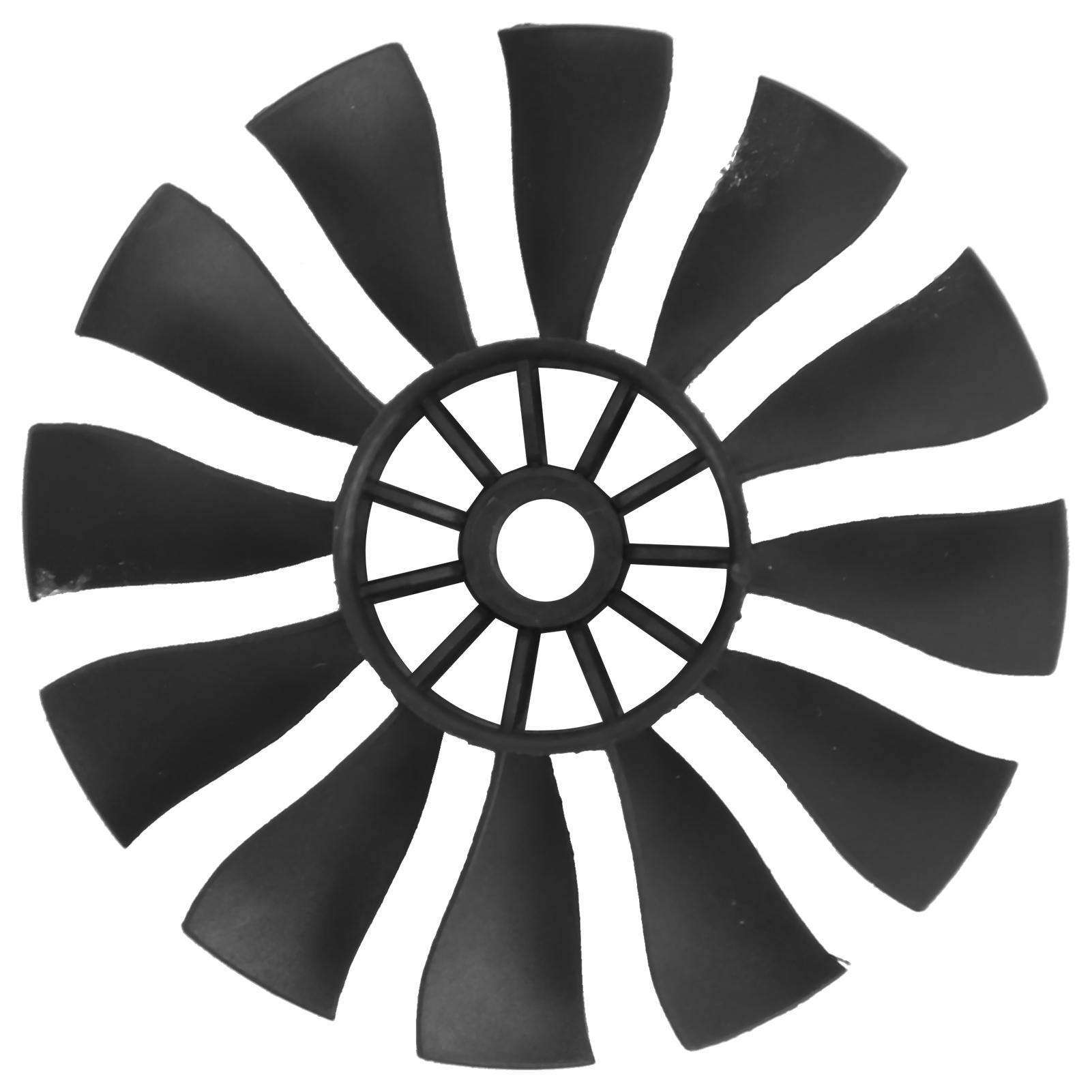 

50mm Duct Fan 12Blade Propeller Plastic Duct Fan Accessories for RC Planes BlackCCW