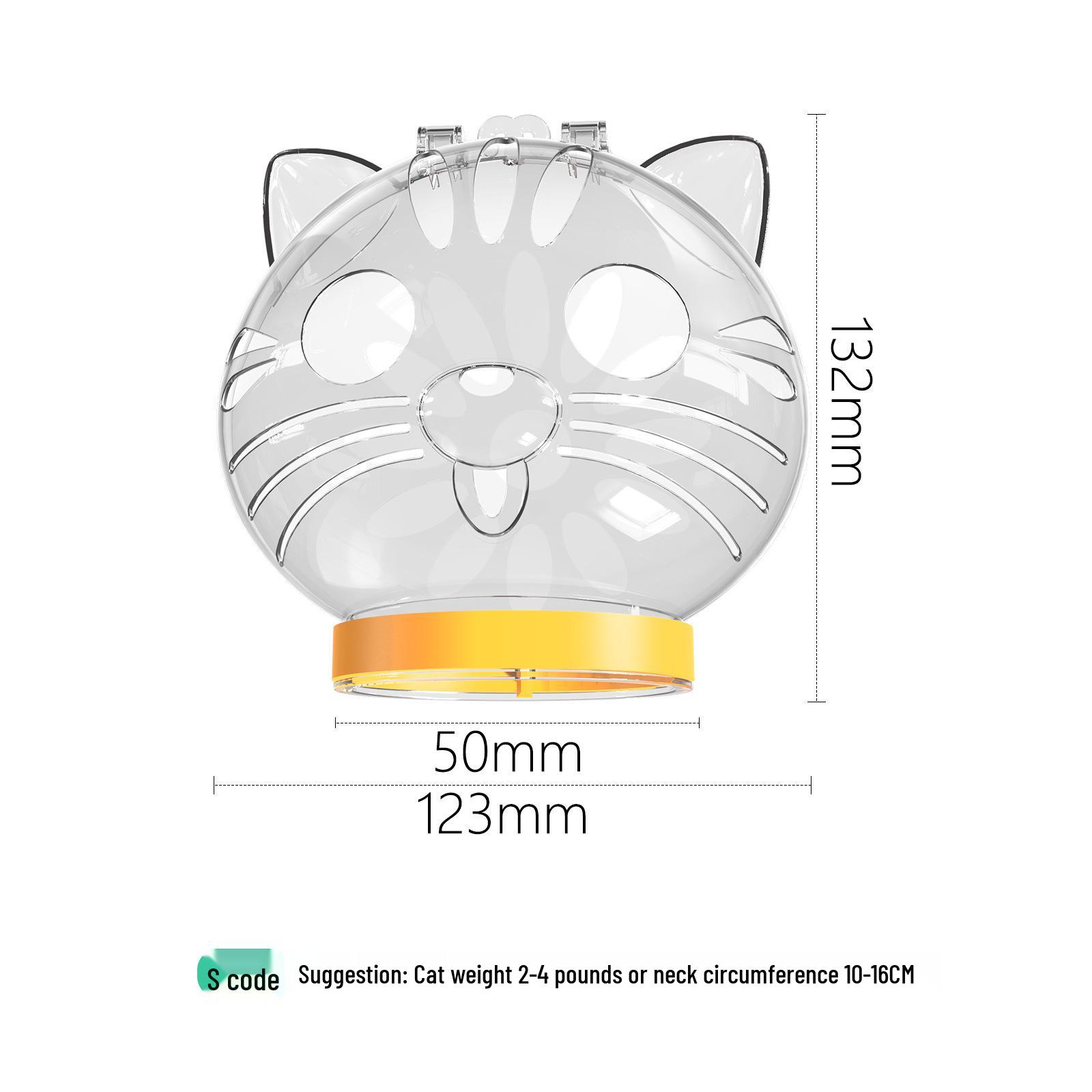 

Прозрачный уличный намордник для кошек: Защитный чехол от царапин, дышащий, защищающий от укусов Single Piece