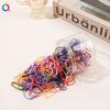300 Pcs Colorful Girls Compact Disposable Elastic Rubber Band No-Slips Scrunchies Head Rope Kid Hair Accessories Hair Ties