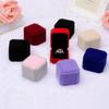 Velvet Engagement Wedding Earring Ring Pendant Jewelry Display Box Gift Case