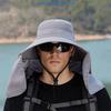 Neck Protection Women Visor Cap Cloth Summer Bucket Hat Foldable Fisherman Hat  Outdoor