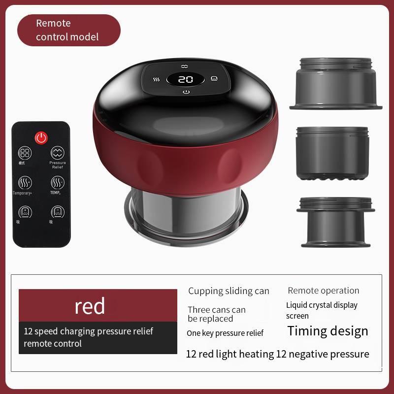Smart Heating Suction Cupping Massager with Electric Breathing and Scraping Function