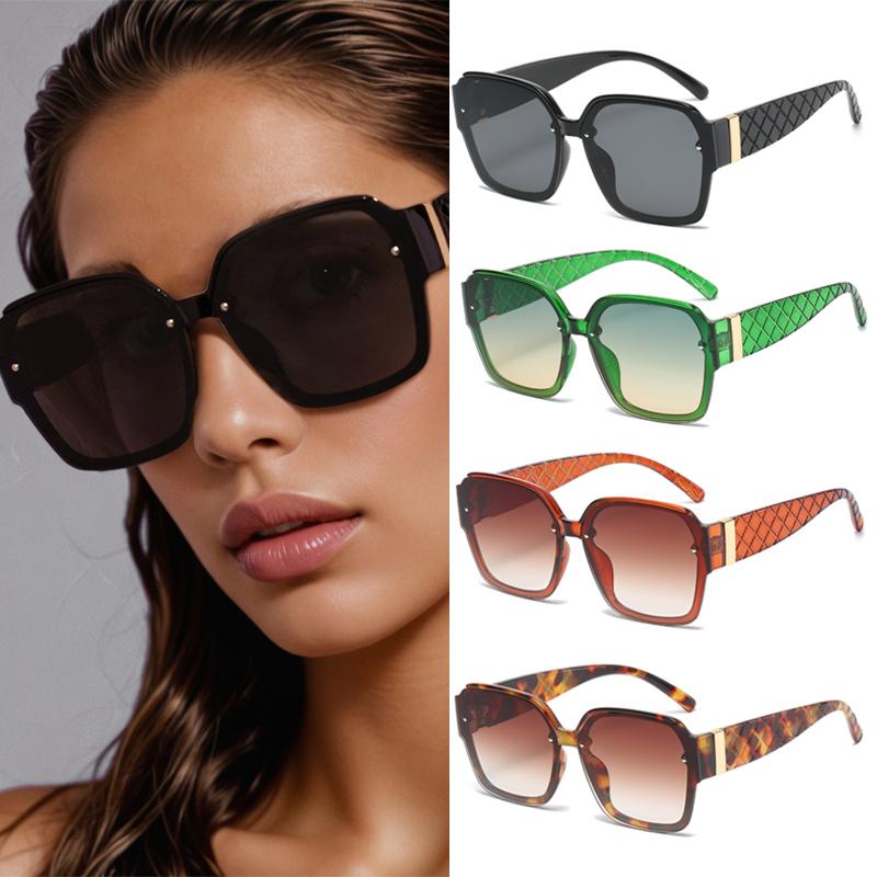 Cat Eye Oversized Sunglasses Gradient for Women Fashion Retro Stylish Trend Brand Design Outdoor Party Shades Eyewear