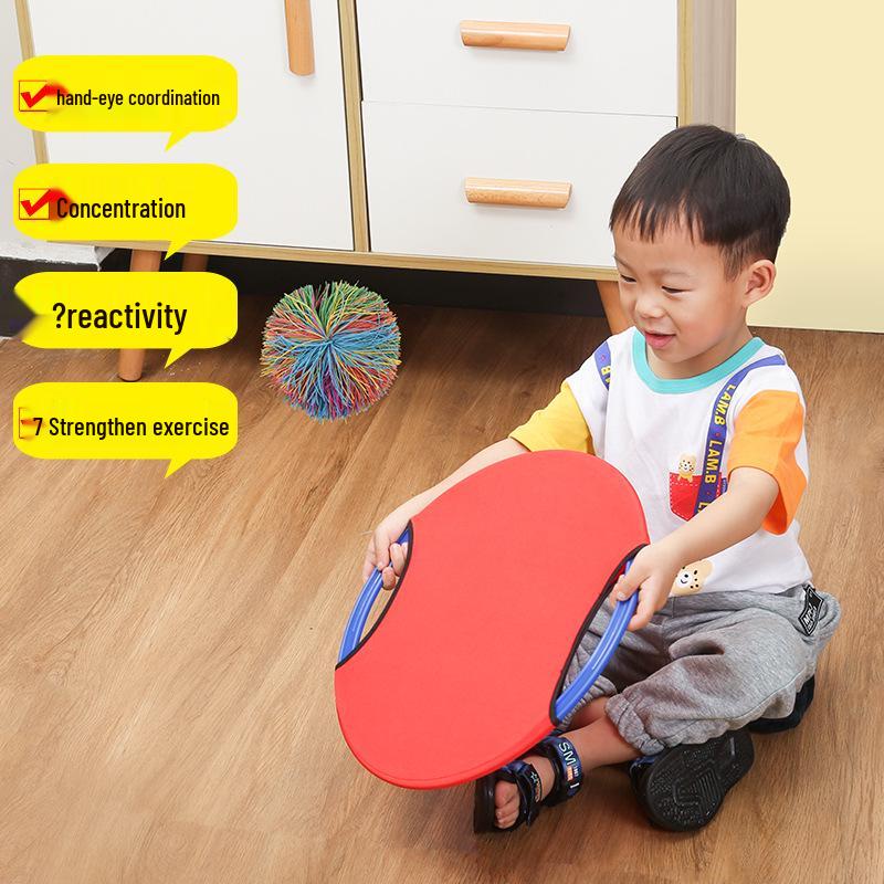 Kids' Bouncy Ring Toss & Catch Ball Set: Sensory Training, Sports & Parent-Child Activity Toy