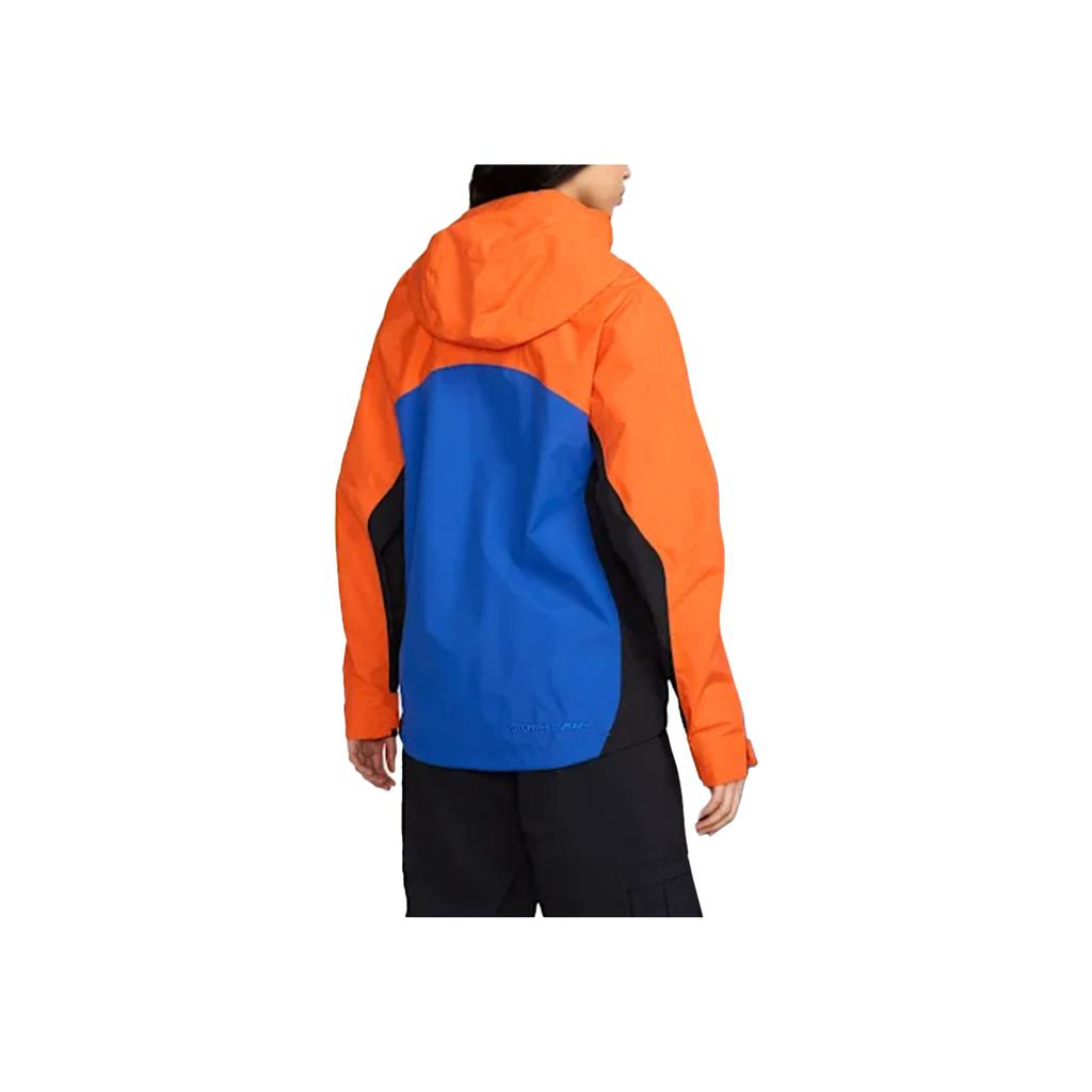 Nike ACG Storm-Fit Adv Morpho Bequeme Kapuzen-Reißverschluss Vielseitige Wasserdichte Windjacke Herrenjacke Sicherheitsorange Game-Royal Summit-Weiß HJ2688-819