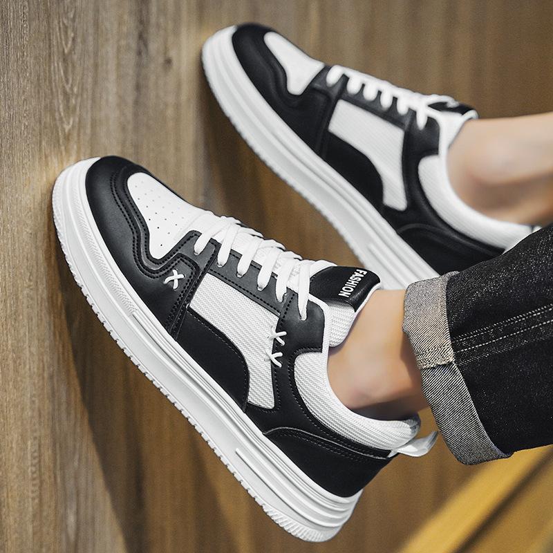 Board shoes men's shoes summer 2025 new mesh breathable sports and leisure net shoes trend versatile white shoes men's clear