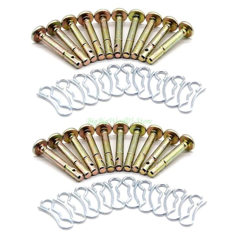 Conjunto de 20 Pinos de Cisalhamento e Contrapinos 24TE para Sopradores de Neve Garantindo Desempenhos