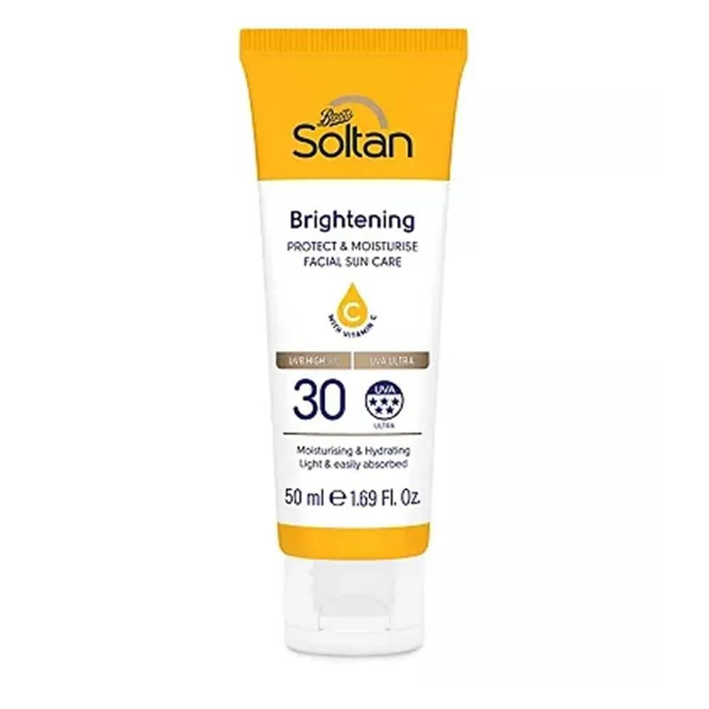 Soltan Facial Sun Care Lotion 50ml 1 Pack Protect & Moisture Brightening Soltan Protect & Moisturise