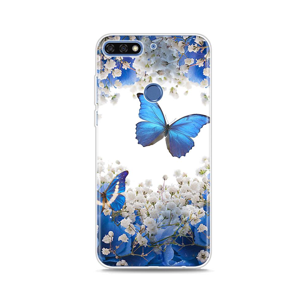 Cute Butterfly Fashion Silicone Cover For Honor 20 20S 20E 8 8A Prime 8X MAX 8C 8S 7A 7C 7S Pro Phone Case