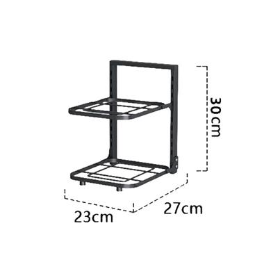 Stojak na garnki jest specjalnie zaprojektowany do przechowywania garnków i przyborów kuchennych. Stojak do przechowywania ze stali nierdzewnej w kuchni, zlew, wielowarstwowy stojak do użytku domowego, artykuły kuchenne