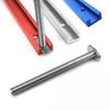 500MM Double-Cut Profile T Track and T Bolt Knob, Miter Track Sliding Nut T-Slider T Slot, Universal T Track for Woodworking