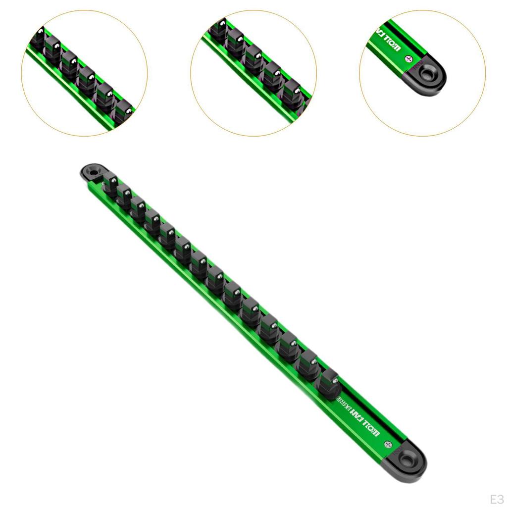 Socket Holder Rack Degree Rotation Buckle Lightweight Multipurpose for Garage Workshop