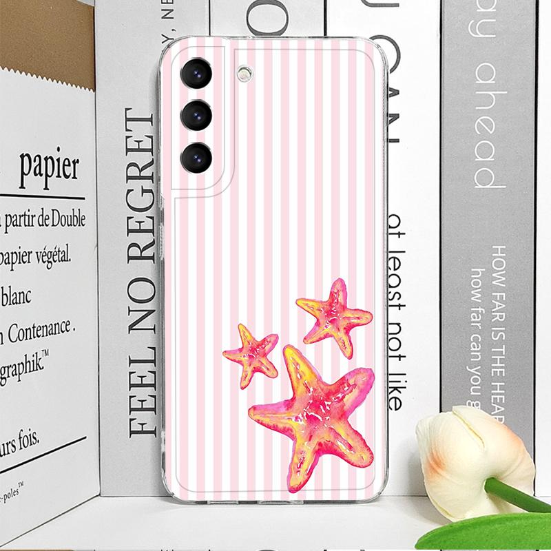 Simple Cute Striped Plaid Ocean Animal Printed Phone Case for Xiaomi Redmi Note 15 14 Pro Plus 13 12 11 PRO+ 14C 13C Soft Cover